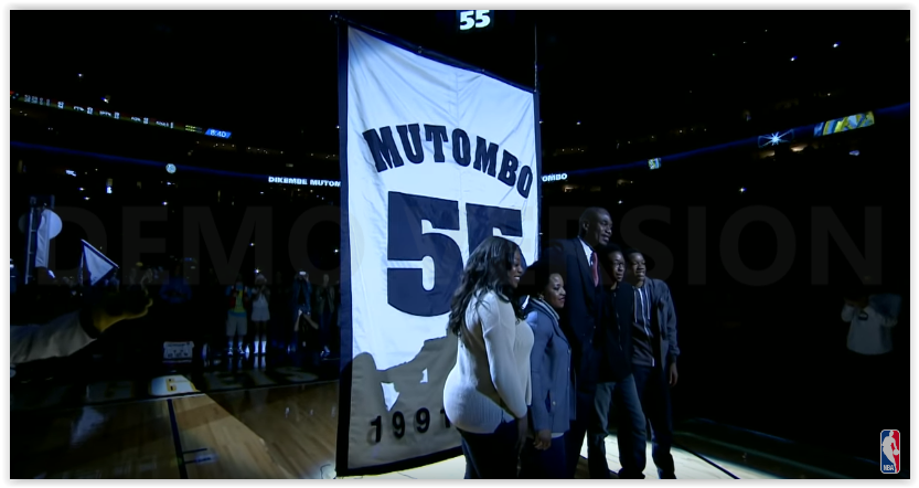 Les Denver Nuggets ont retiré le maillot de Dikembe Mutombo