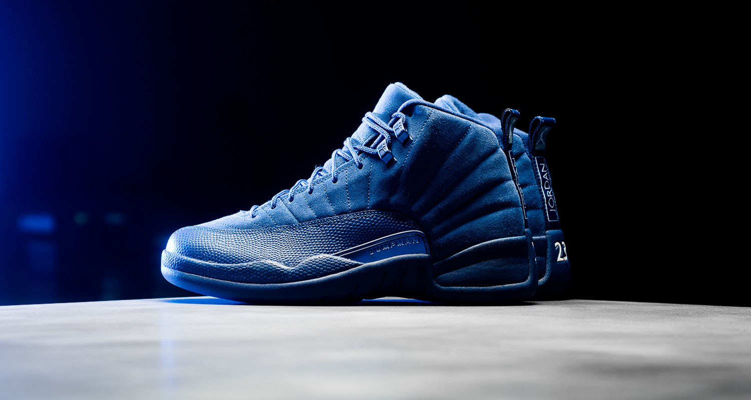 La Air Jordan 12 Royal Blue Suede & Nike Kyrie 2 