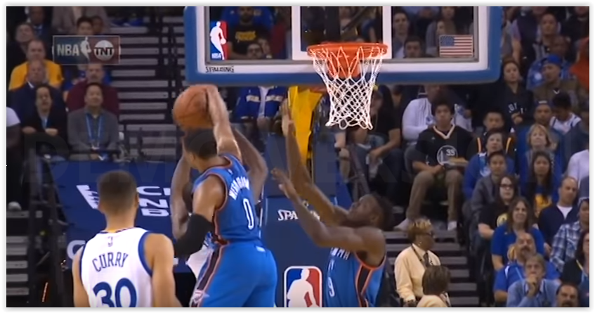 Westbrook scotche Durant, KD se venge moins d’une minute après !