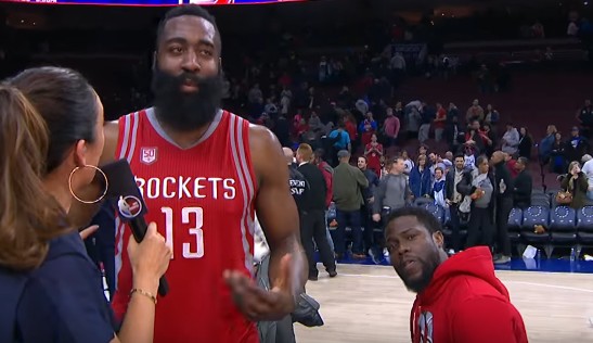 Videobomb : James Harden trollé par Kevin Hart