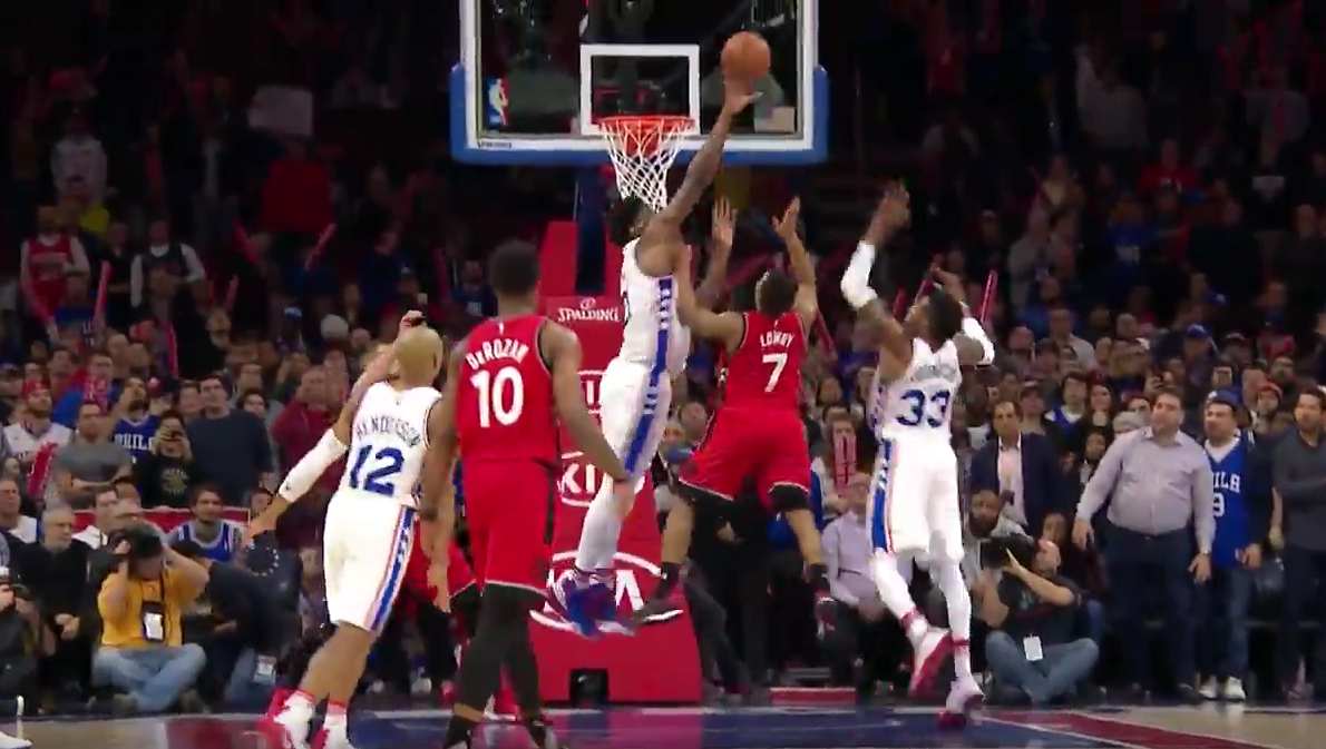Clutch : Le block décisif de Joel Embiid sur Kyle Lowry !