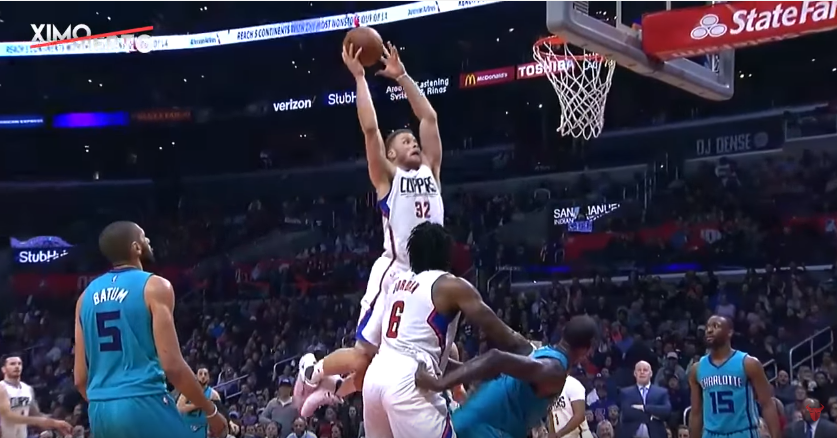 Blake Griffin met une claquette dunk de malade !!!