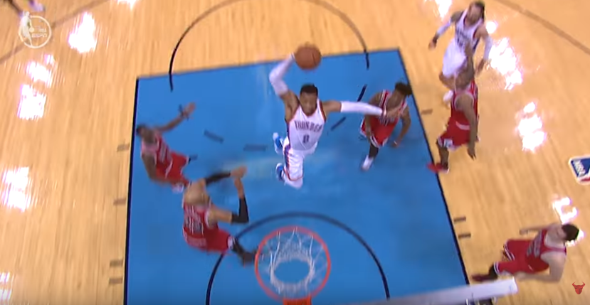 Le dernier dunk monstrueux en date de Russell Westbrook