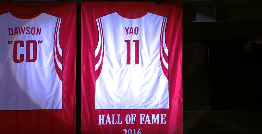 Les Rockets ont retiré le maillot de Yao Ming