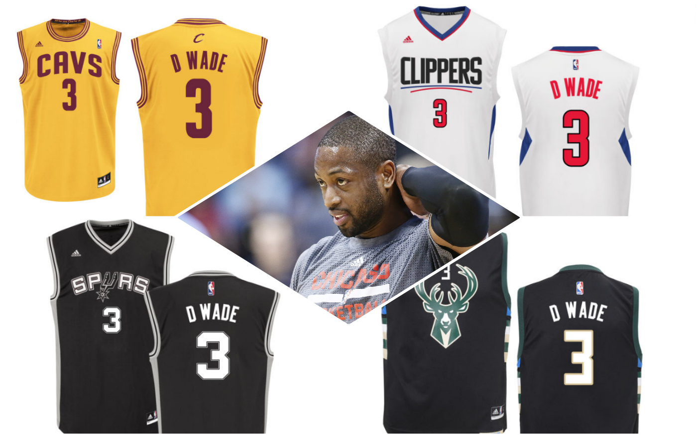 5 destinations possibles pour Dwyane Wade