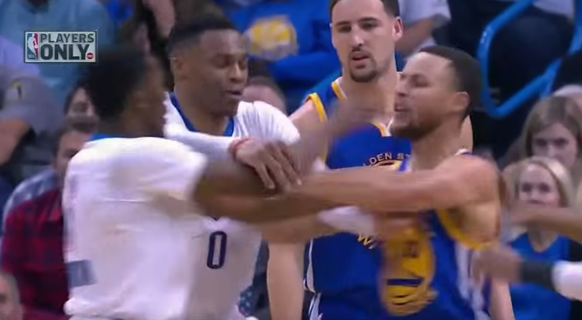 Curry et Christon s’embrouillent, Westbrook s’en mêle