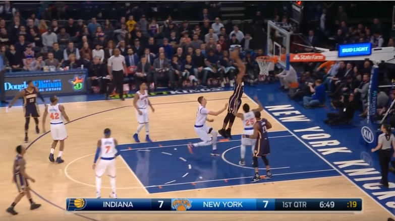 Myles Turner domine Kristaps Porzingis des deux côtés du terrain en 20 secondes
