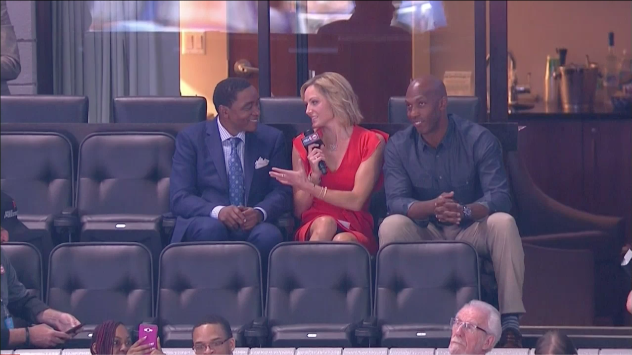 Isiah Thomas et Chauncey Billups rendent hommage au Palace Auburn Hills