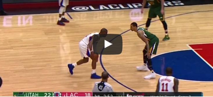 Chris Paul place un cross meurtrier sur George Hill