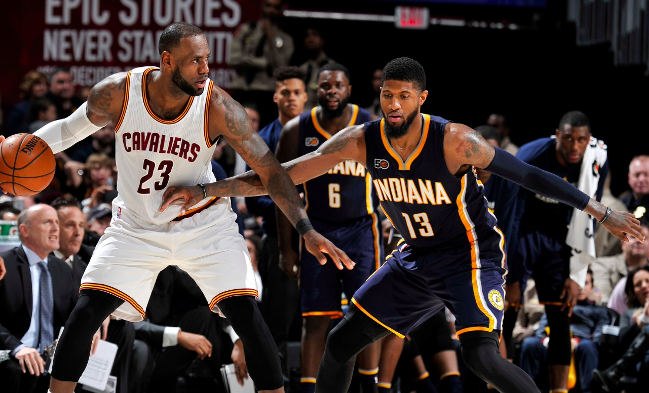 A défaut d’une victoire, Paul George est reparti de Cleveland avec les félicitations du King