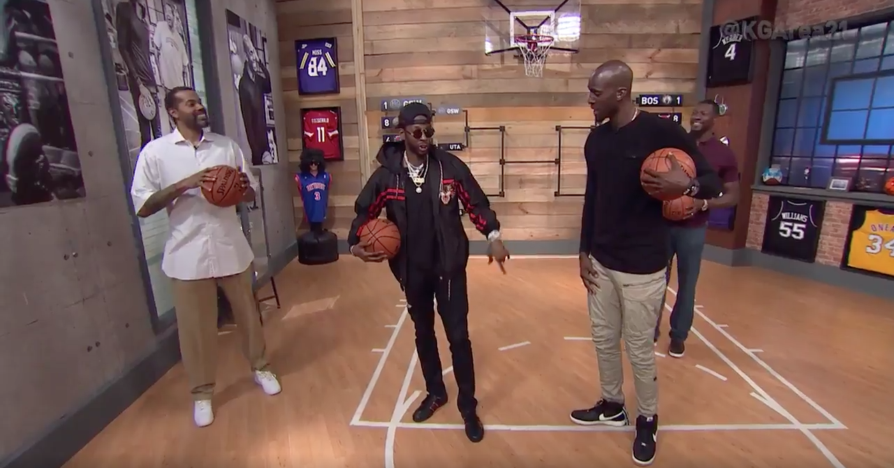 2Chainz montre ses skills face à Kevin Garnett