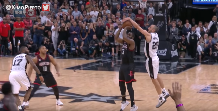Clutchitude ultime : Ginobili bloque le dernier tir d’Harden pour assurer la gagne