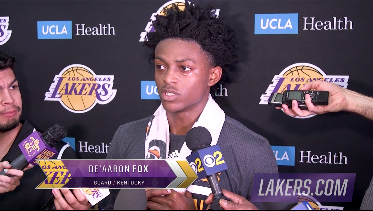 Suivi par les Lakers, De’Aaron Fox refuse de se comparer à Lonzo Ball