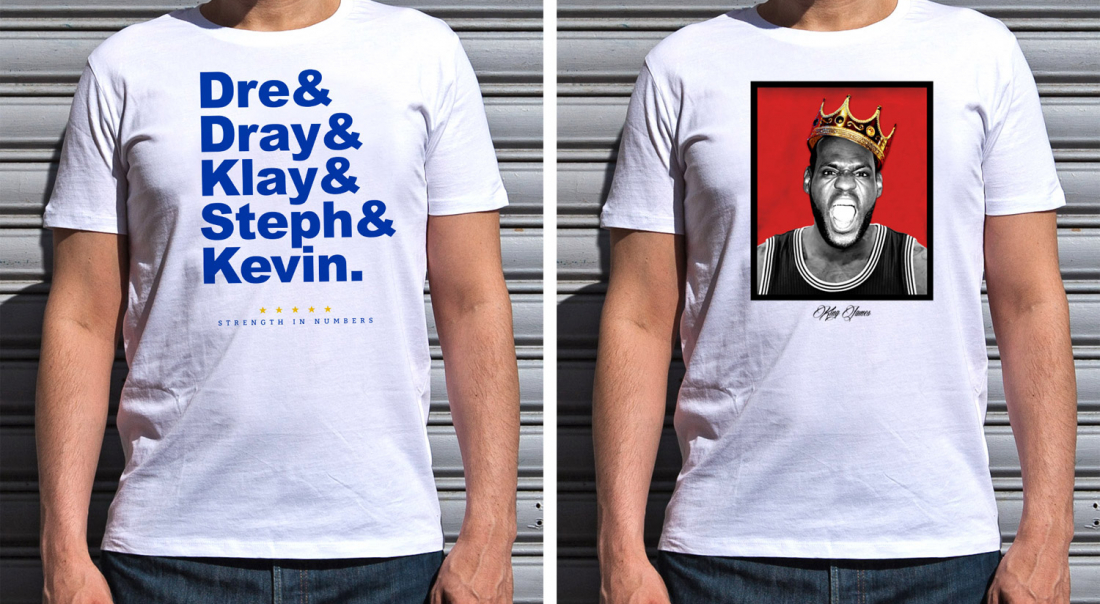 Nouvelle collection de t-shirts spéciale finales NBA 2017