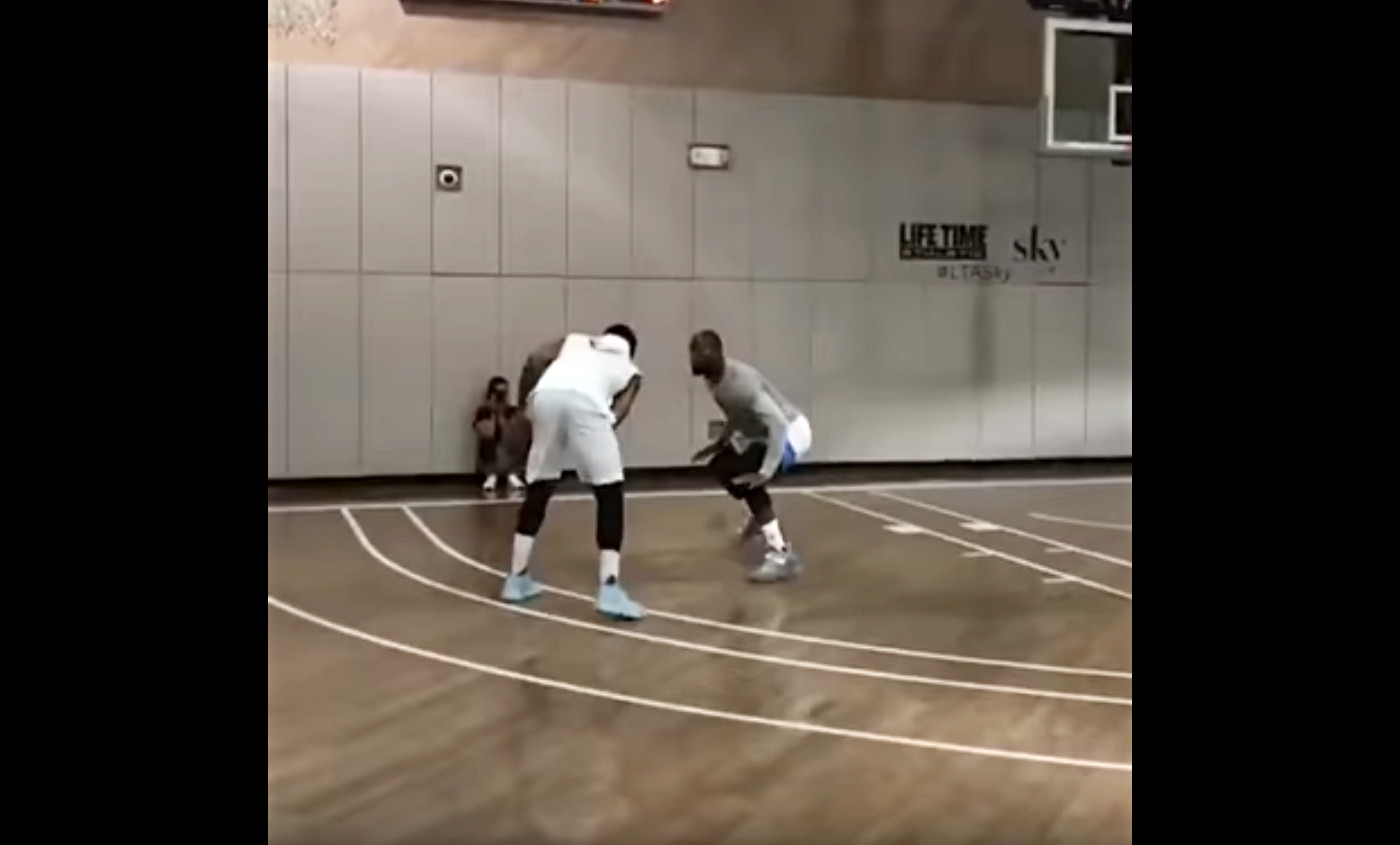 LeBron, Melo et KD font un pick up game à NYC