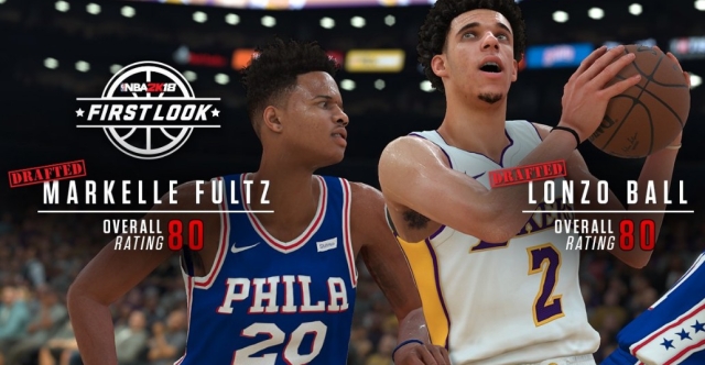 NBA2K18 : Markelle Fultz et Lonzo Ball connaissent leur note