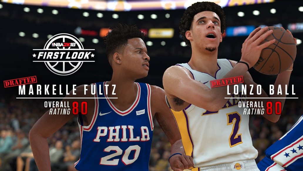 NBA2K18 : Markelle Fultz et Lonzo Ball connaissent leur note