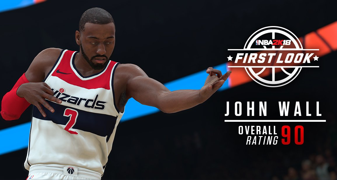 John Wall contrarié par sa note sur NBA 2K18
