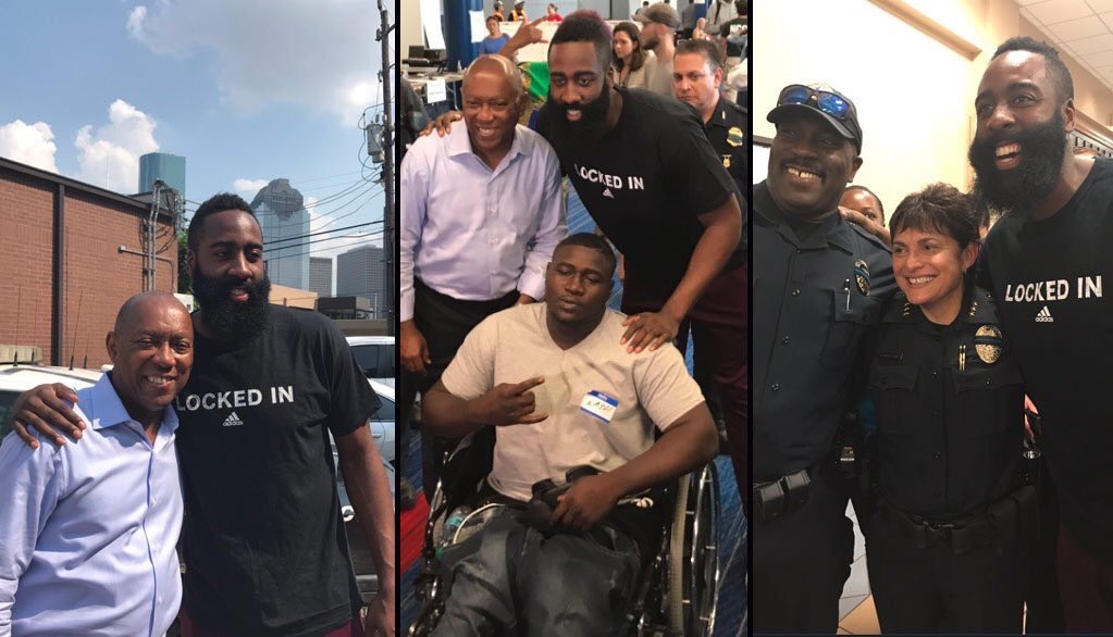 Harden s’implique auprès des victimes de l’ouragan Harvey