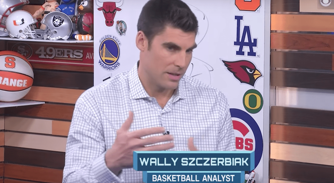 La belle boulette de Wally Szczerbiak en direct à la télé