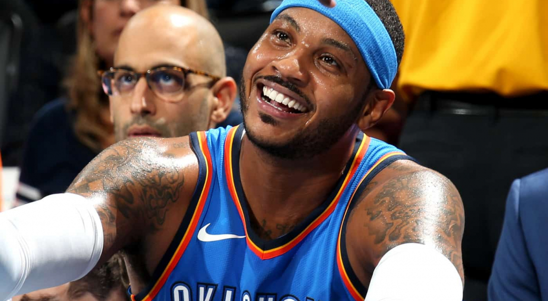 Carmelo Anthony heureux de faire enfin son retour en playoffs
