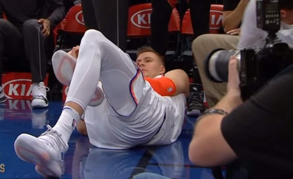 Kristaps Porzingis blessé, le Garden cesse de respirer