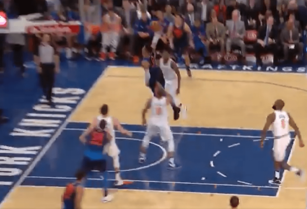 Westbrook était encore une fois très énervé contre l’arceau