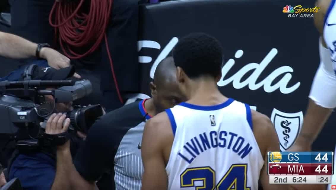 Shaun Livingston suspendu, l’arbitre aussi