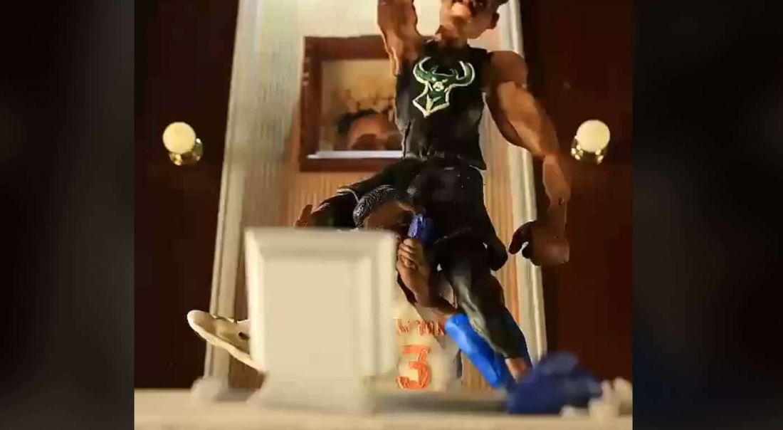 Énorme : la version animée du poster de Giannis sur Hardaway