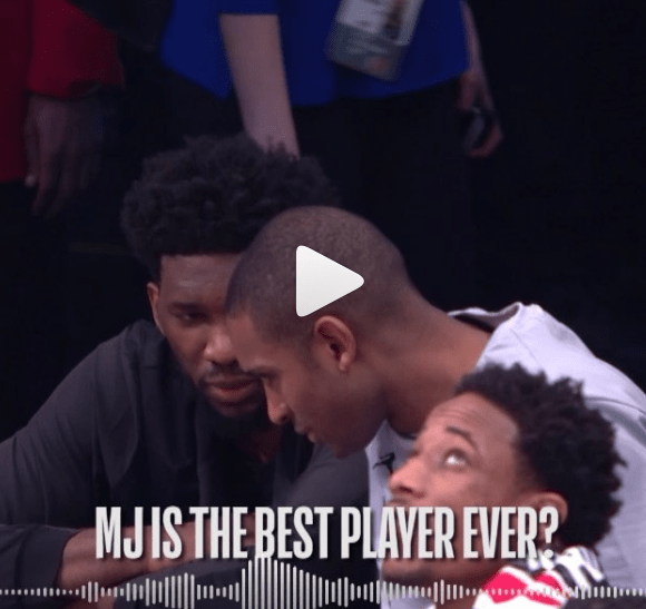 Quand Al Horford et Joel Embiid se demandent qui est le GOAT