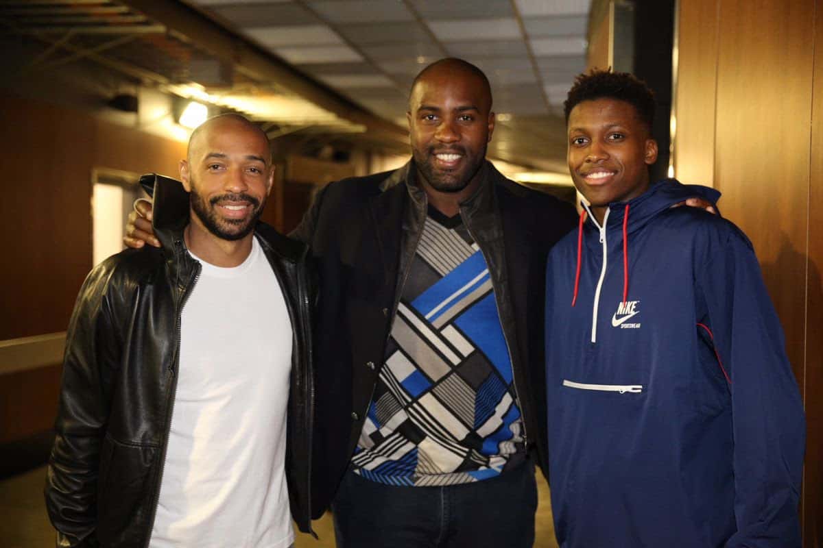 Frank Ntilikina très bien entouré au All-Star Weekend