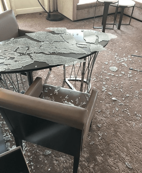 Stephen Curry a détruit sa chambre d’hôtel avec son club de golf