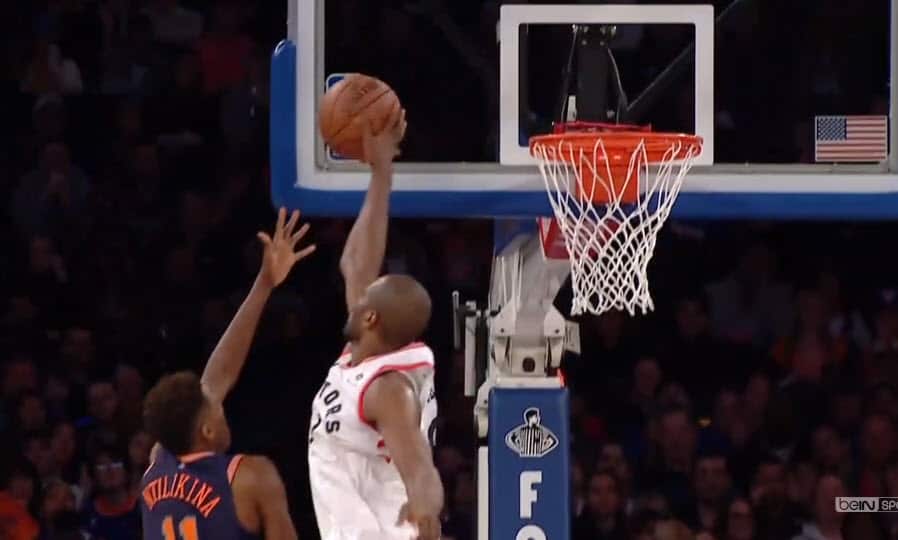 Frank Ntilikina bashé par Serge Ibaka !