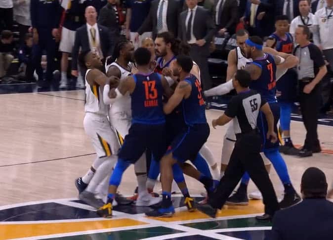 Ca a chauffé entre Utah et OKC !