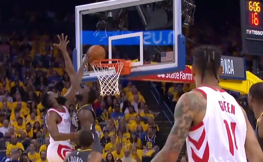 James Harden met Draymond Green sur un poster