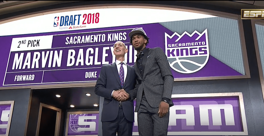 Marvin Bagley III choisi par les Kings ! Le gros pari de Divac