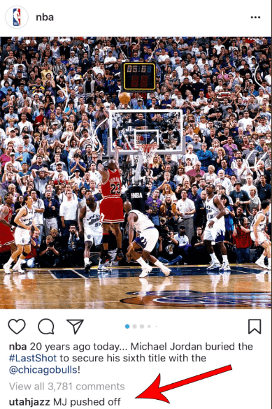 Pour le Jazz, il y avait faute de MJ sur « The Last Shot »