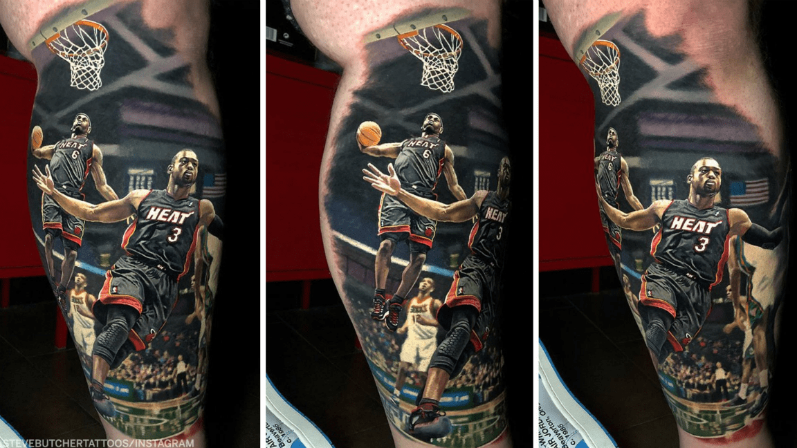 Le tatouage hallucinant d’un fan de LeBron et Wade