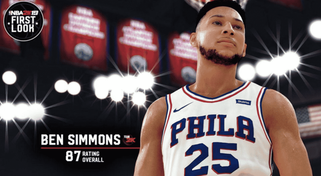 Ben Simmons pas content de sa note dans 2K