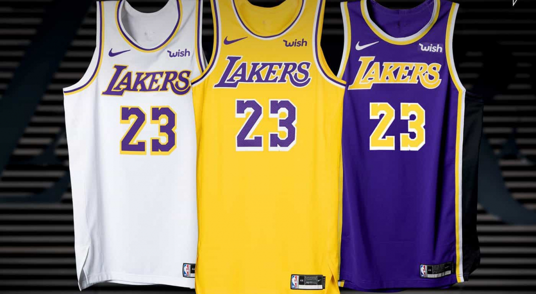 Officiel : voici les nouveaux maillots des Los Angeles Lakers
