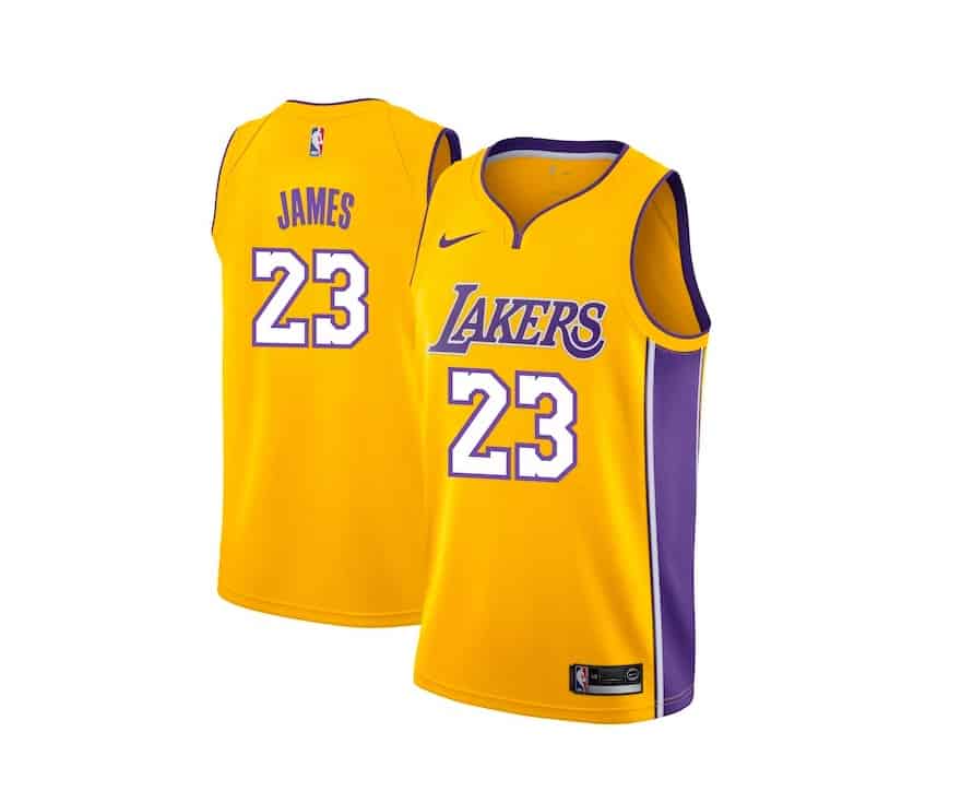 Les maillots Lakers de LeBron James retirés des rayons