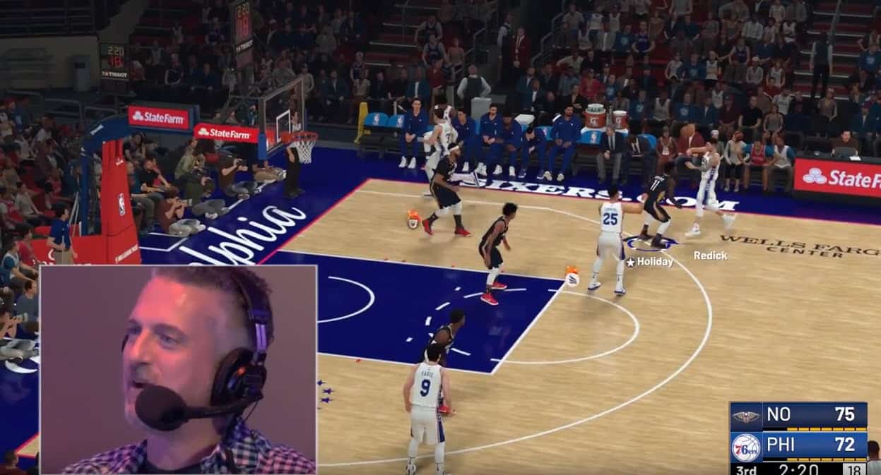 Bill Simmons avec Kobe et KG aux commentaires de NBA 2K19