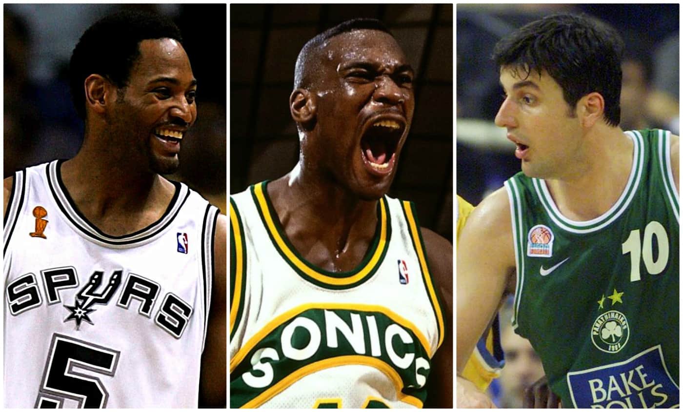 Reverse Hall of Fame Shawn Kemp, Dejan Bodiroga et Robert Horry