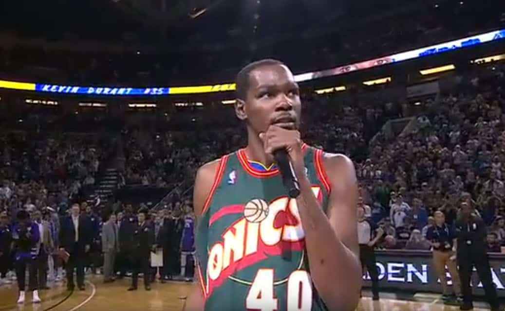 Kevin Durant aimerait être proprio d’une franchise à Seattle