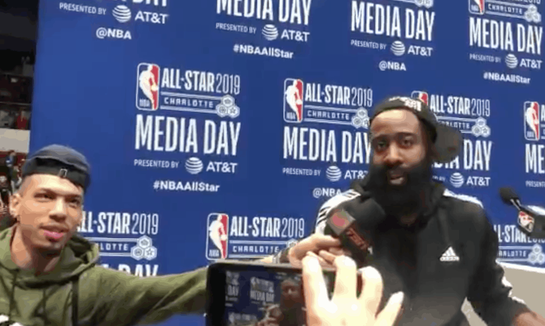 Quand James Harden drague Danny Green, free agent cet été…