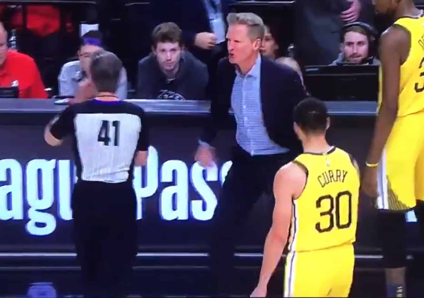 Quand Steve Kerr pète un plomb, il ne fait pas semblant