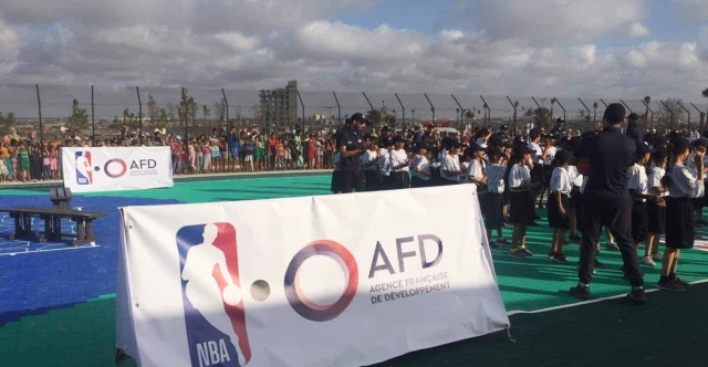 La NBA et l’AFD ont inauguré un terrain au Maroc