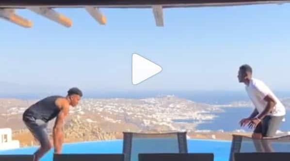 Giannis Antetokounmpo s’entraîne au paradis
