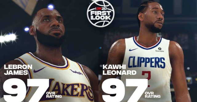 Notes NBA 2K20 : LeBron et Kawhi au sommet, Gobert boosté