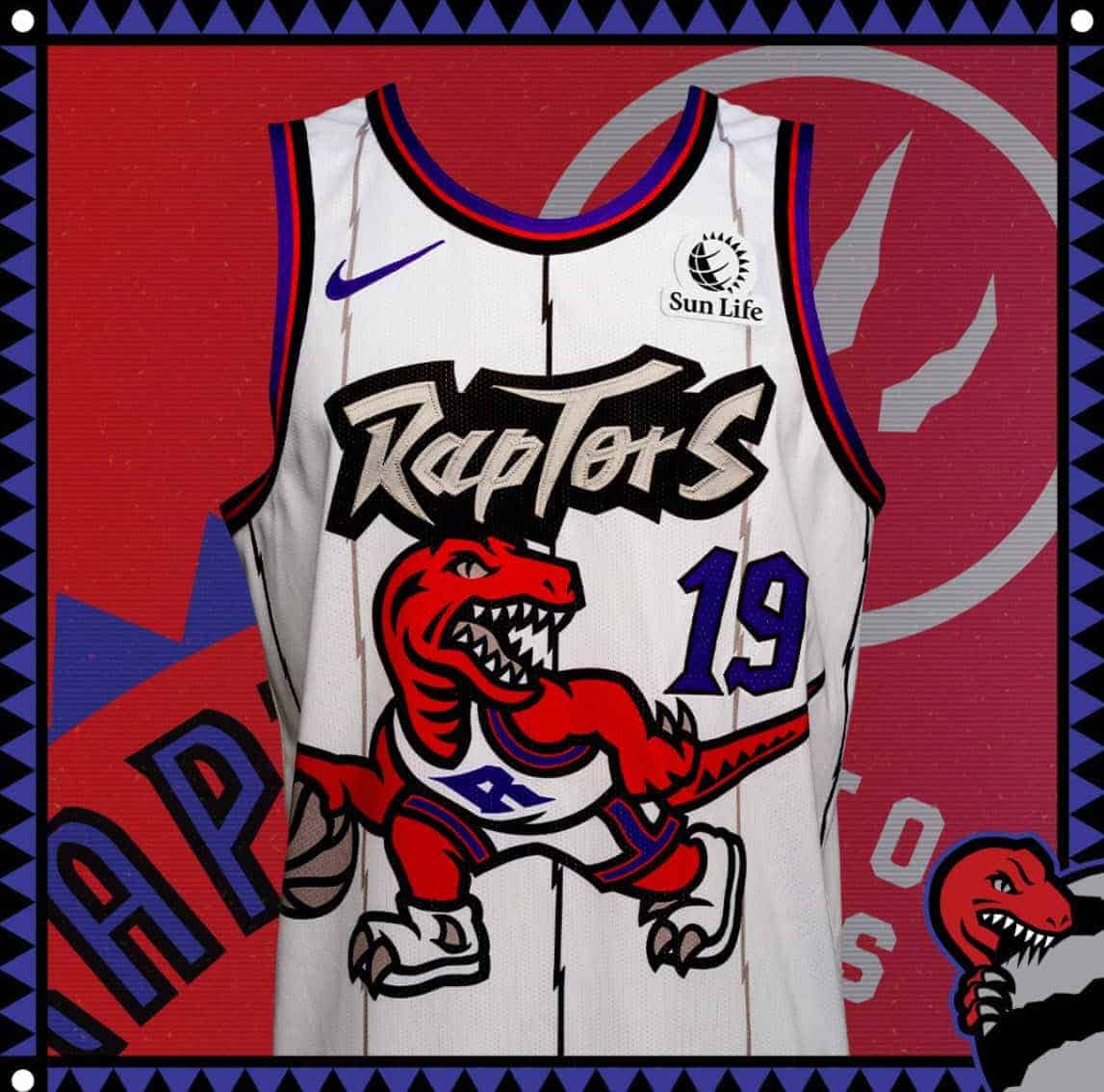 Les Raptors ressortent leur maillot iconique